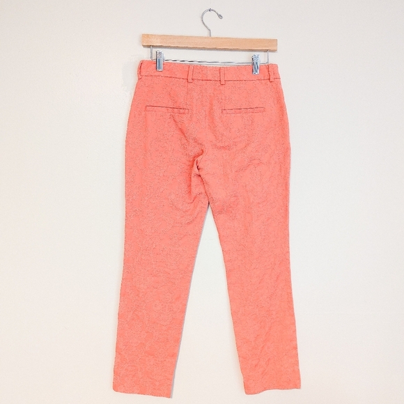 Zara Peach Paisley Capris NWOT - Picture 2 of 4